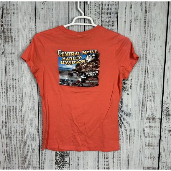 Women's Harley Davidson Short Sleeve And Hoodie T-Shirt Lot Plus Lot of 5 Size L - Picture 2 of 7